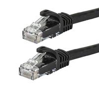 Monoprice 100-Feet FLEXboot Series 24AWG Cat6 550MHz UTP Ethernet Bare Copper Network Cable, Black (109828)
