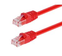 Monoprice 102297 3-Feet 24AWG Cat6 550MHz UTP Ethernet Bare Copper Network Cable, Red (102297)