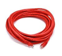 Monoprice 102318 25-Feet 24AWG Cat6 550MHz UTP Ethernet Bare Copper Network Cable, Red (102318)