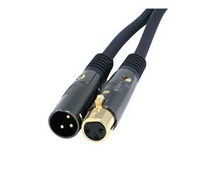 Monoprice 104752 XLR to XLR Cable [Microphone & Interconnect] - 3.05M (10ft) M/F, Gold Plated Connector, 16AWG - Premier Series
