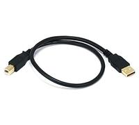 Monoprice 105436 1.5 ft USB 2.0 A Male to B Male 28/24AWG Cable - Gold Plated