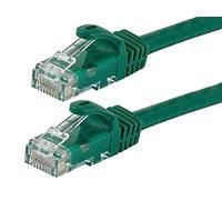 Monoprice 109843 Flexboot Cat6 Ethernet Patch Cable - Network Internet Cord - RJ45, Stranded, 550Mhz, UTP, Pure Bare Copper Wire, 24AWG, 0.5ft, Green