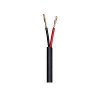 Monoprice - 113730 Nimbus Series 18 Gauge AWG 2 Conductor CMP-Rated Speaker Wire/Cable - 100ft UL Plenum Rated, 100% Pure Bare Copper with Color Coded Conductors Black