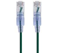 Monoprice 116315 Cat6A Ethernet Patch Cable - 1 Feet - Green (10 Pack) Snagless RJ45 550Mhz UTP Pure Bare Copper Wire 10G 30AWG - SlimRun Series
