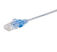 Monoprice 133201 Cat6A Ethernet Network Patch Cable - 25 Feet - White | 5-Pack, 10G - SlimRun Series