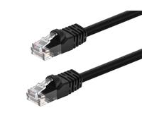 Monoprice 20-Feet 24AWG Cat5e 350MHz UTP Bare Copper Ethernet Network Cable, Black (104984)
