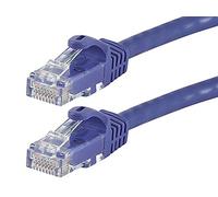 Monoprice 25-Feet FLEXboot Series 24AWG Cat6 550MHz UTP Ethernet Bare Copper Network Cable, Purple (109855)