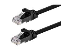 Monoprice 30-Feet FLEXboot Series 24AWG Cat6 550MHz UTP Ethernet Bare Copper Network Cable, Black (109787)