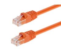 Monoprice 50FT 24AWG Cat6 500MHz Crossover Ethernet Bare Copper Network Cable - Orange