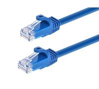 Monoprice 5FT FLEXboot 24AWG Cat5e 350MHz UTP Bare Copper Ethernet Network Cable, Blue