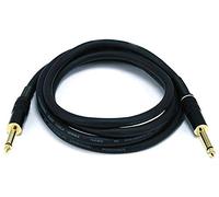 Monoprice 6.35mm TS to Audio Cable - 1.83M (6ft) M/M, 16AWG, Gold Plated Connector - Premier Series