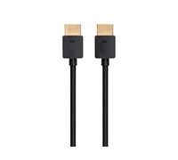 Monoprice 8K Ultra High Speed Slim HDMI Cable - HDMI 2.1, 8K@60Hz, 4K@120Hz, 48Gbps, HDR, VRR, 1ft, No Logo, Black