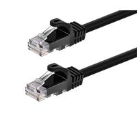 Monoprice Cat5e 75ft Black Patch Cable UTP 24AWG 350MHz Pure Bare Copper Snagless RJ45 Flexboot Series Ethernet Cable