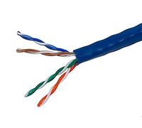 Monoprice Cat5e Ethernet Bulk Cable - Network Internet Cord - 304.8M (1000ft) - Blue, Solid, 350Mhz, UTP, CMR, Riser Rated, Pure Bare Copper Wire, 24AWG