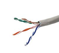 Monoprice Cat5e Ethernet Bulk Cable - Network Internet Cord - Solid, 350Mhz, STP, CM, Pure Bare Copper Wire, 24AWG, 1000ft, Gray