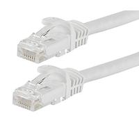 Monoprice Cat5e Ethernet Patch Cable - Snagless RJ45, Stranded, 350Mhz, UTP, 24AWG, 1 Feet, White - Flexboot Series