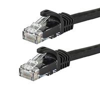 Monoprice Cat5e Ethernet Patch Cable - Snagless RJ45, Stranded, 350Mhz, UTP, 24AWG, 100 Feet, Black - Flexboot Series