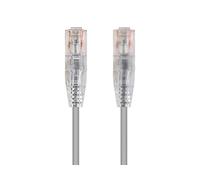 Monoprice Cat6 5ft Gray Component Level Patch Cable UTP 28AWG 550MHz Pure Bare Copper Snagless RJ45 SlimRun Series Ethernet Cable