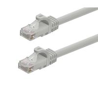 Monoprice Cat6 6in Gray Patch Cable UTP 24AWG 550MHz Pure Bare Copper Snagless RJ45 Flexboot Series Ethernet Cable