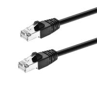 Monoprice Cat6A 100ft Black Patch Cable Double Shielded (S/FTP) 26AWG 10G Pure Bare Copper Snagless RJ45 Fullboot Series Ethernet Cable