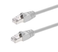 Monoprice Cat6A 10ft White Patch Cable Double Shielded (S/FTP) 26AWG 10G Pure Bare Copper Snagless RJ45 Fullboot Series Ethernet Cable