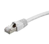 Monoprice Cat6A 1ft White Patch Cable Double Shielded (S/FTP) 26AWG 10G Pure Bare Copper Snagless RJ45 Fullboot Series Ethernet Cable