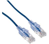 Monoprice Cat6A 20ft Blue 10-Pk Patch Cable UTP 30AWG 10G Pure Bare Copper Snagless RJ45 SlimRun Series Ethernet Cable