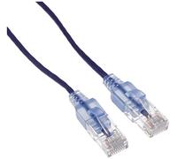 Monoprice Cat6A 25ft Purple Patch Cable UTP 30AWG 10G Pure Bare Copper Snagless RJ45 SlimRun Series Ethernet Cable- Pack of 10
