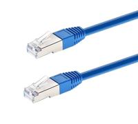 Monoprice Cat6A 2ft Blue Patch Cable Double Shielded (S/FTP) 26AWG 10G Pure Bare Copper Molded RJ45 Entegrade Series Ethernet Cable