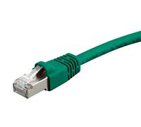 Monoprice Cat6A 2ft Green Patch Cable Double Shielded (S/FTP) 26AWG 10G Pure Bare Copper Snagless RJ45 Fullboot Series Ethernet Cable