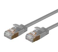 Monoprice Cat6A Ethernet Patch Cable - 0.5 Meter - Gray (5 Pack) Snagless, RJ45, Stranded, S/STP, Pure Bare Copper Wire, 36AWG - SlimRun Series