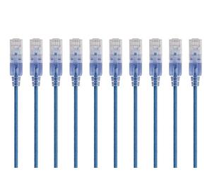 Monoprice Cat6A Ethernet Patch Cable 5 Feet Blue | Network Internet Cord R...