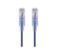 Monoprice Cat6A Ethernet Patch Cable - Snagless RJ45, 550Mhz, 10G, UTP, Pure Bare Copper Wire, 30AWG, 10-Pack, 7 Feet, Purple - SlimRun Series