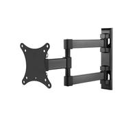 Monoprice Commercial Full Motion TV Wall Mount Bracket Extra Long Extension Range to 13" for 13" to 27" TVs up to 33lbs, Max VESA 100x100, UL Certified