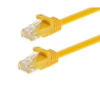 Monoprice Flexboot Cat6 Ethernet Patch Cable - Network Internet Cord - RJ45, Stranded, 550Mhz, UTP, Pure Bare Copper Wire, 24AWG, 20ft, Yellow