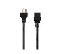 Monoprice Heavy Duty Power Cord - NEMA 6-20P to IEC 60320 C19 12AWG 20A/2500W SJT 125V Black 8ft