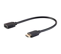 Monoprice High Speed HDMI Extension Cable - 1.5 Feet - Black, 48Gbps, Ultra 8K, Dynamic HDR, eARC - DynamicView Series