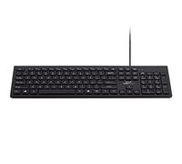 Monoprice Low-Profile Spill-Resistant Silent Keyboard - Membrane Water-Resistant Coating 10 Million Keystrokes - Workstream Collection,Black