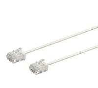 Monoprice Micro Cat6 Ethernet Patch Cable - 7 Feet - White | Stranded, 550MHz, UTP, Pure Bare Copper Wire, 36AWG - SlimRun Series