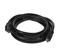 Monoprice Premium High Speed HDMI Cable - CL2, Male to Female Extension, 24AWG, 10 Feet, Black - Commercial Series
