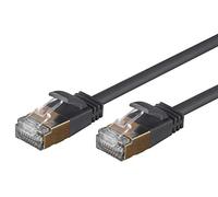Monoprice SlimRun Cat6A Ethernet Patch Cable - Network Internet Cord - RJ45, Stranded, STP, Pure Bare Copper Wire, 36AWG, 10ft, Black