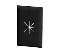 Monoprice Split Plate with Flexible Opening, Black (112575)