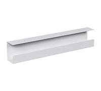 Monoprice Under Desk Cable Tray - Steel with Power Supply and Wire Management - Workstream Collection White