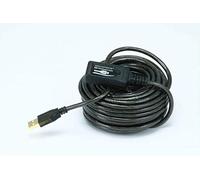 Monoprice USB-A to USB-A Female 2.0 Extension Cable - 9.75M (32ft) - Black, Active, 28/24AWG, Repeater, Kinect & PS3 Move Compatible