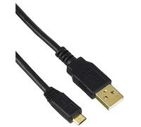 Monoprice USB Type-A to Micro Type-B 2.0 Cable - 3 Feet - Black 5-Pin 28/24AWG, Gold Plated Connectors- Pack of 3