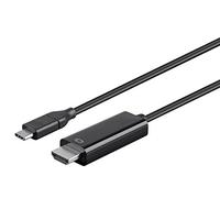 Monoprice USB Type C to HDMI 3.1 Cable - 5Gbps, 4K@30Hz, Black, 3ft