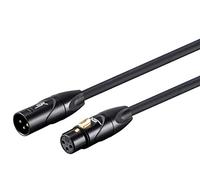 Monoprice XLR Male to XLR Female Cable - Microphone & Interconnect, Gold Plated, 16AWG, 25 Feet, Black - Stage Right Series