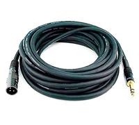 Monoprice XLR to 6.35mm TRS Cable - 7.62M (25ft) Male/Male, 16AWG, Gold Plated Connector - Premier Series