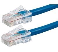 Monoprice ZerobootCat5e Ethernet Patch Cable - Network Internet Cord - RJ45, Stranded, 350Mhz, UTP, Pure Bare Copper Wire, 24AWG, 1ft, Blue