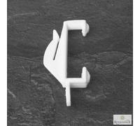 Monorail/Decorail Curtain Track Gliders White Plastic Rail Loop Runner Hooks (50)